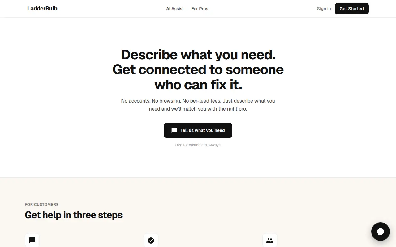 LadderBulb website preview